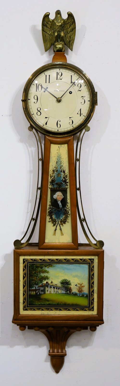 Waltham Watch Co. “Model 1501” banjo, ca. 1930. — Antique Clocks Price Guide