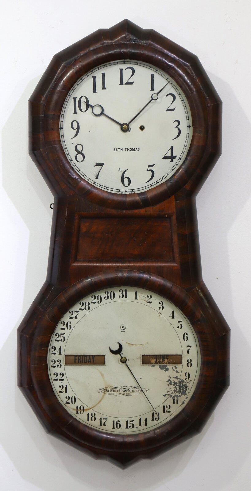 Seth Thomas Clock Co. “Office Calendar No. 1”, ca. 1878. — Antique Clocks Price Guide
