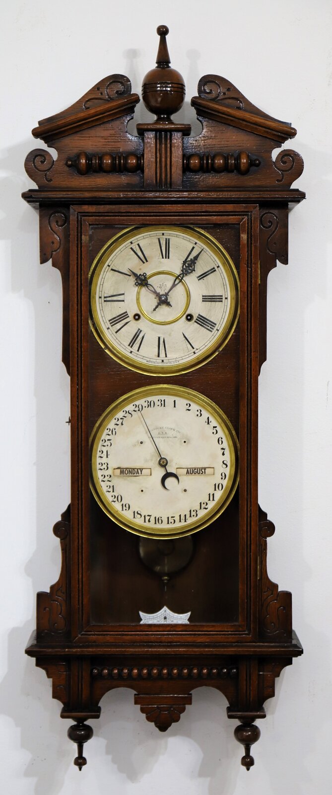 Waterbury Clock Co. “Calendar No. 33”, ca. 1908. — Antique Clocks Price Guide