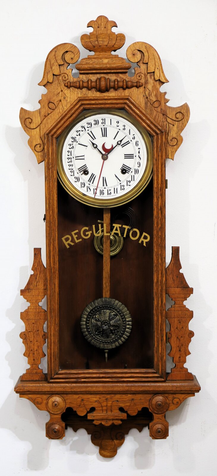 E. Ingraham Co. “Arctic” calendar wall clock,ca. 1896. — Antique Clocks Price Guide