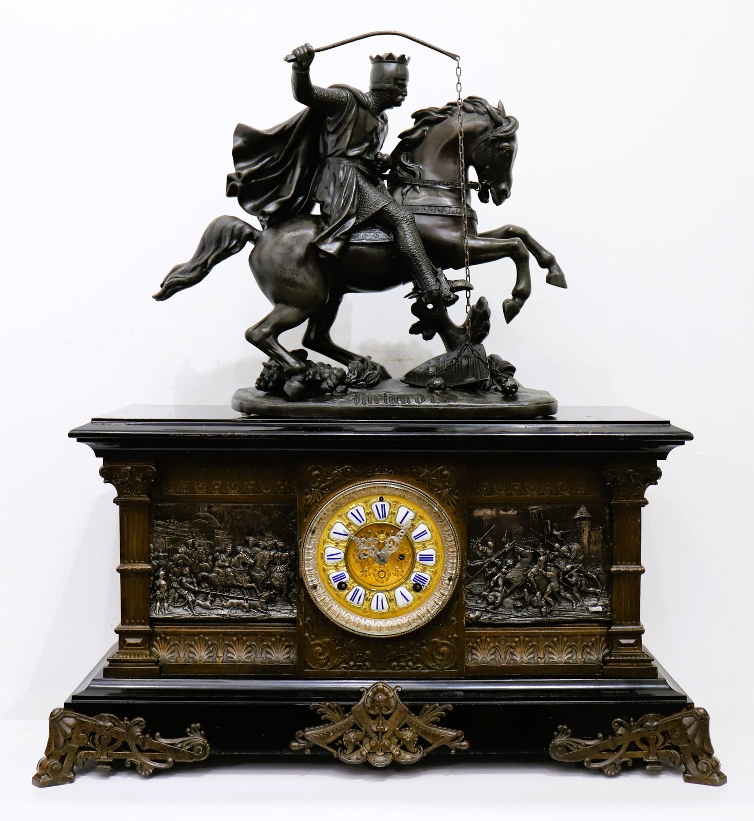 Ansonia Clock Co. “Columbia” with Richard I, ca. 1904. — Antique Clocks Price Guide