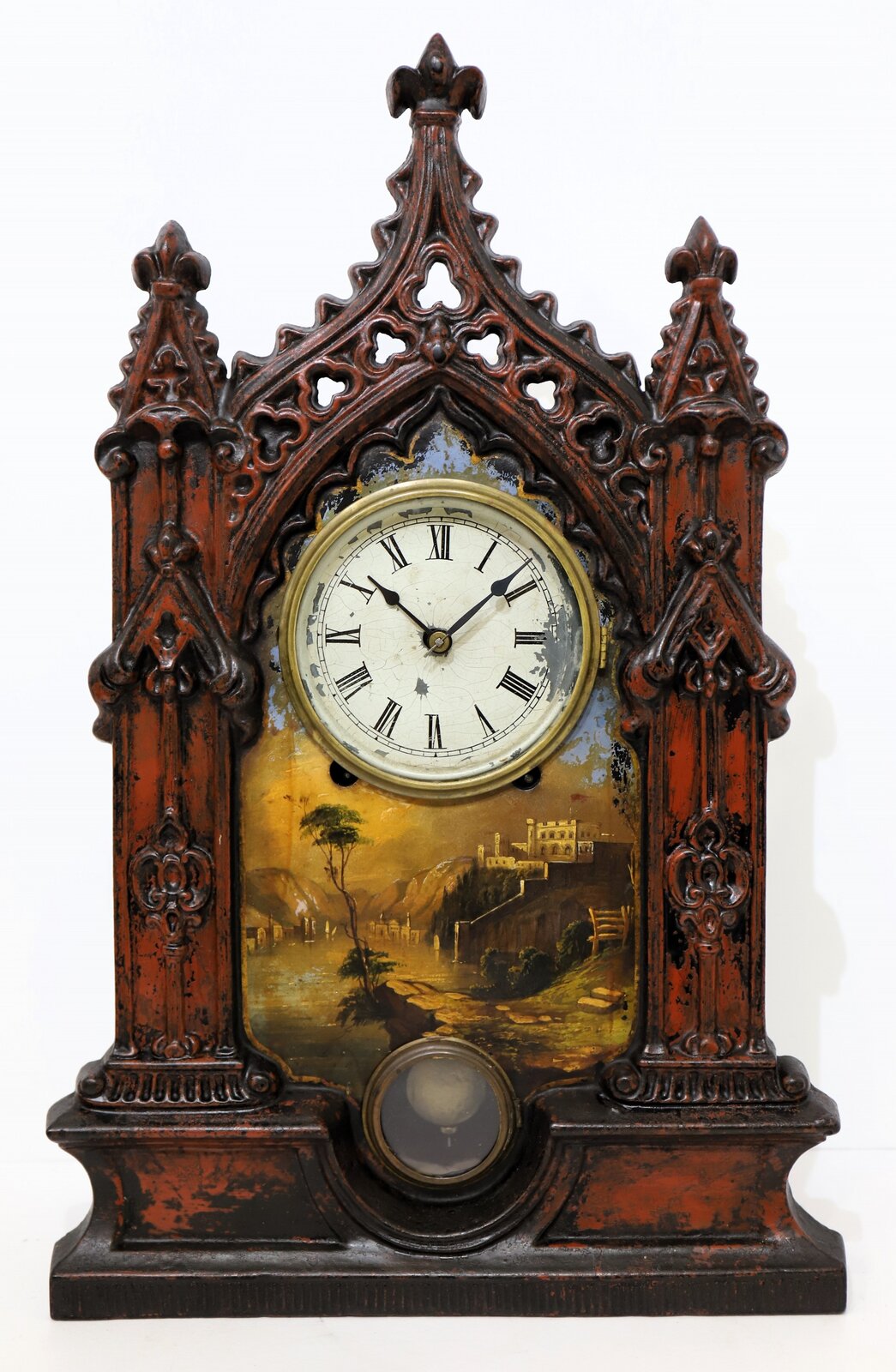 Unknown maker unknown model iron-front, ca. 1870. — Antique Clocks Price Guide