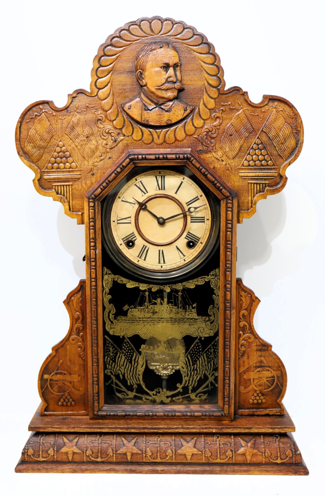 E. Ingraham Co. “Dewey”, ca. 1899. — Antique Clocks Price Guide