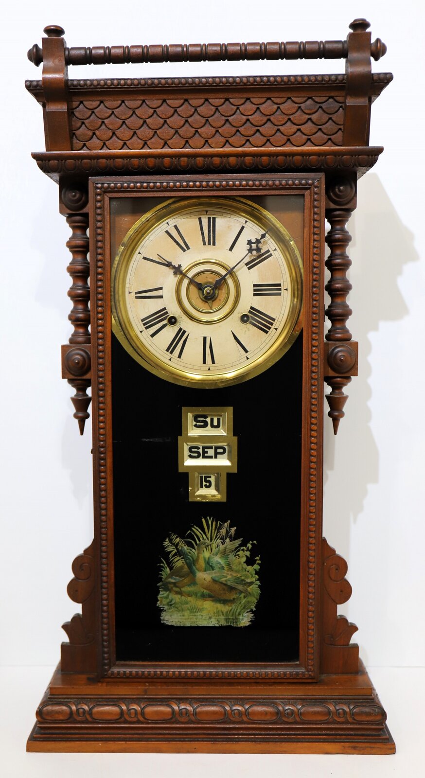 Wm. Gilbert Clock Co. “Oriental” calendar, ca. 1901. — Antique Clocks Price Guide
