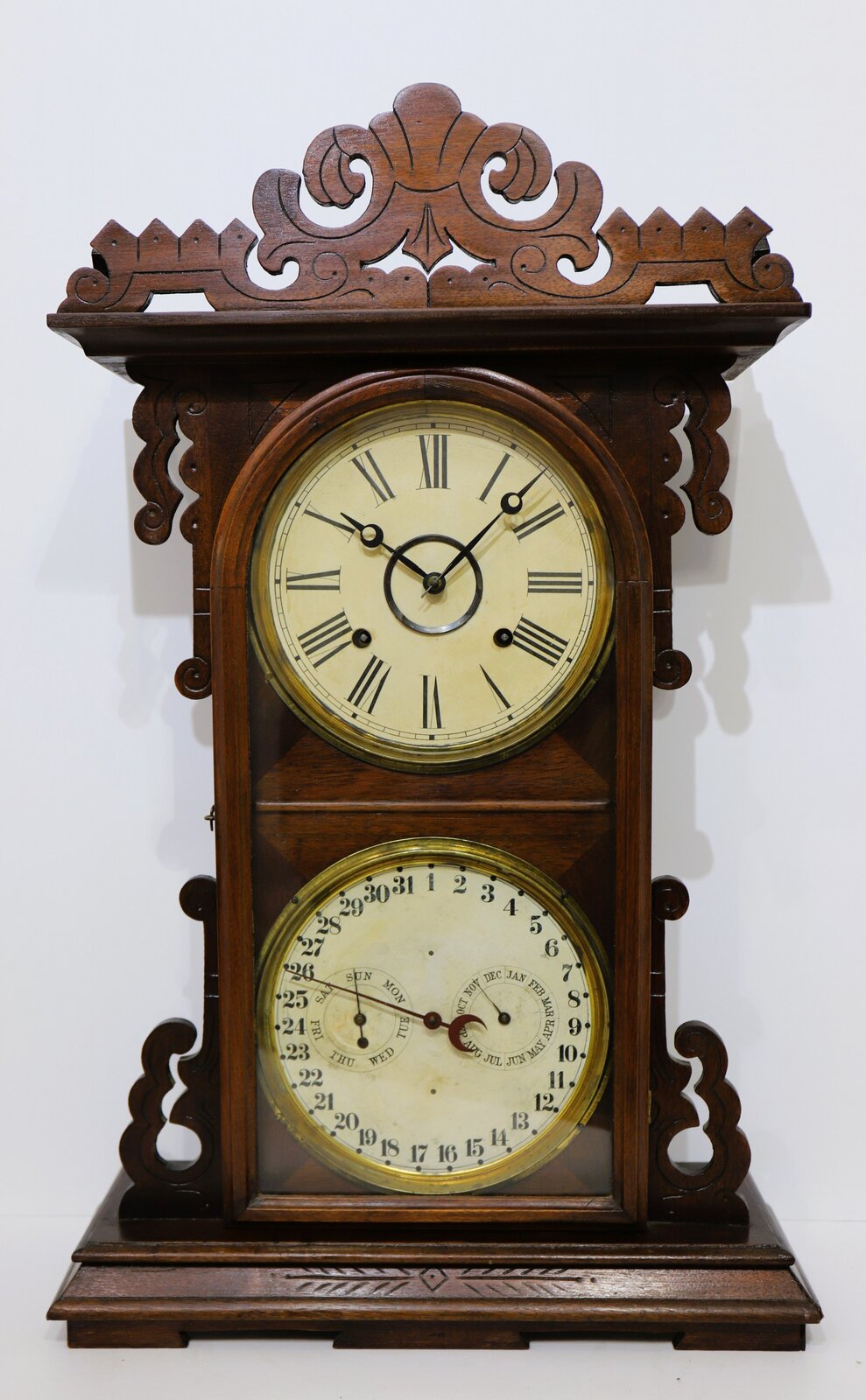 E.N. Welch Mfg. Co. “Arditi” shelf calendar, ca. 1889. — Antique Clocks Price Guide