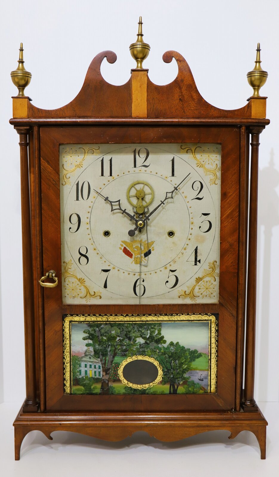 Eli Terry Model 3 pillar & scroll, ca. 1820. — Antique Clocks Price Guide