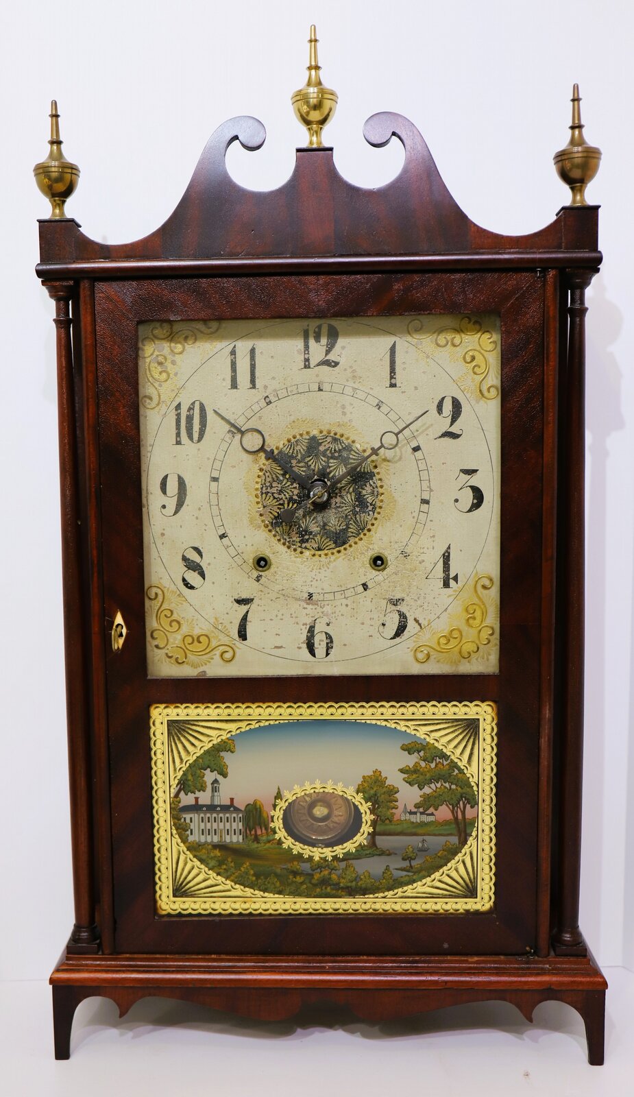 E. Terry & Sons pillar & scroll, 1823-1831. — Antique Clocks Price Guide