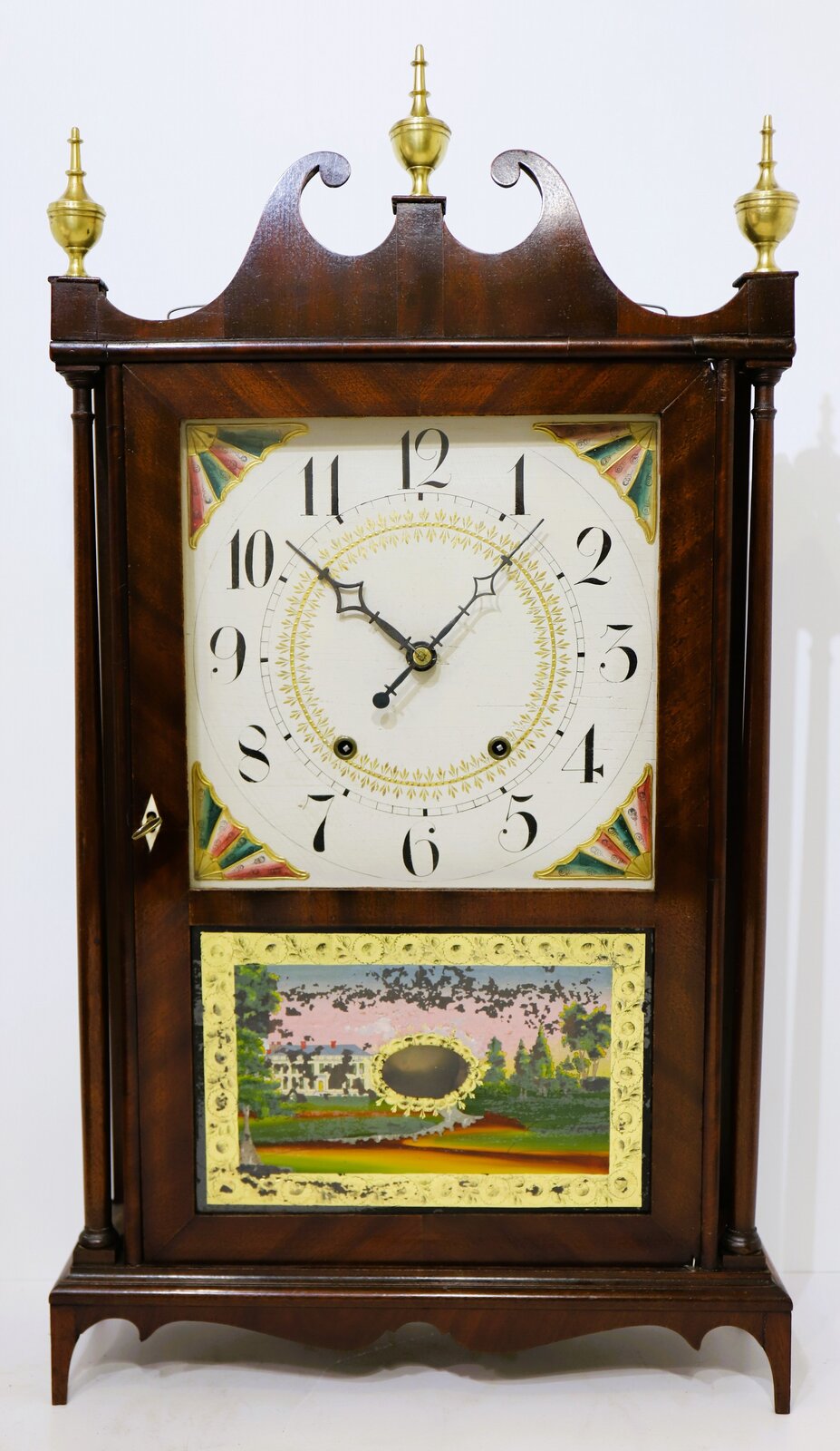 E. Terry & Sons pillar & scroll, 1823-1831. — Antique Clocks Price Guide