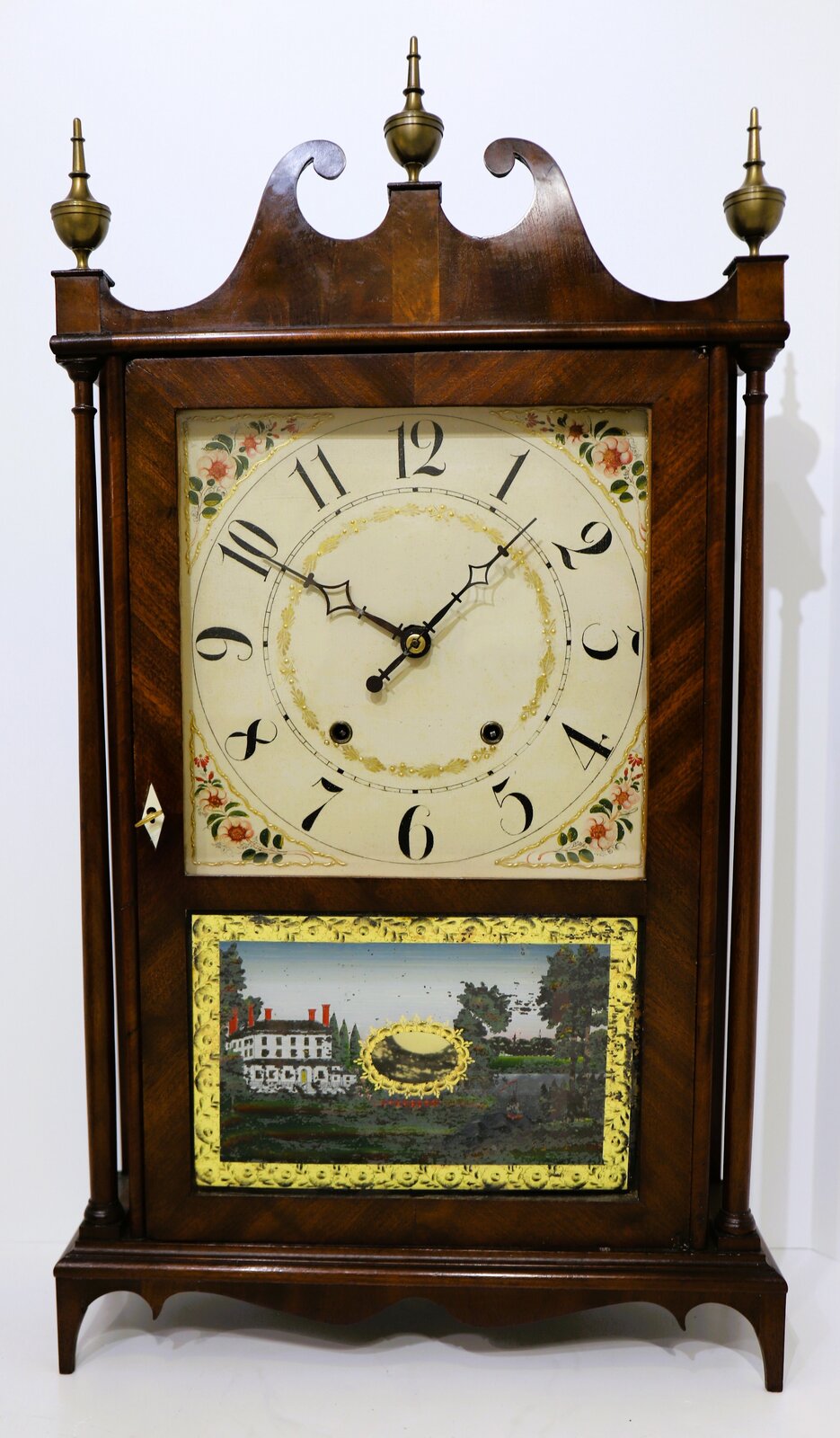 E. Terry & Sons pillar & scroll, 1823-1831. — Antique Clocks Price Guide
