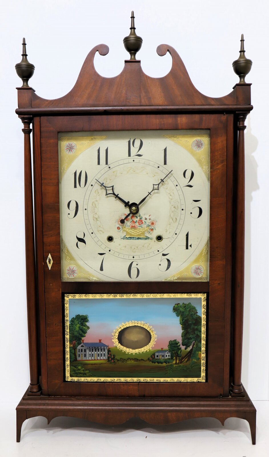 Olcott Cheney pillar & scroll, 1831-1835. — Antique Clocks Price Guide