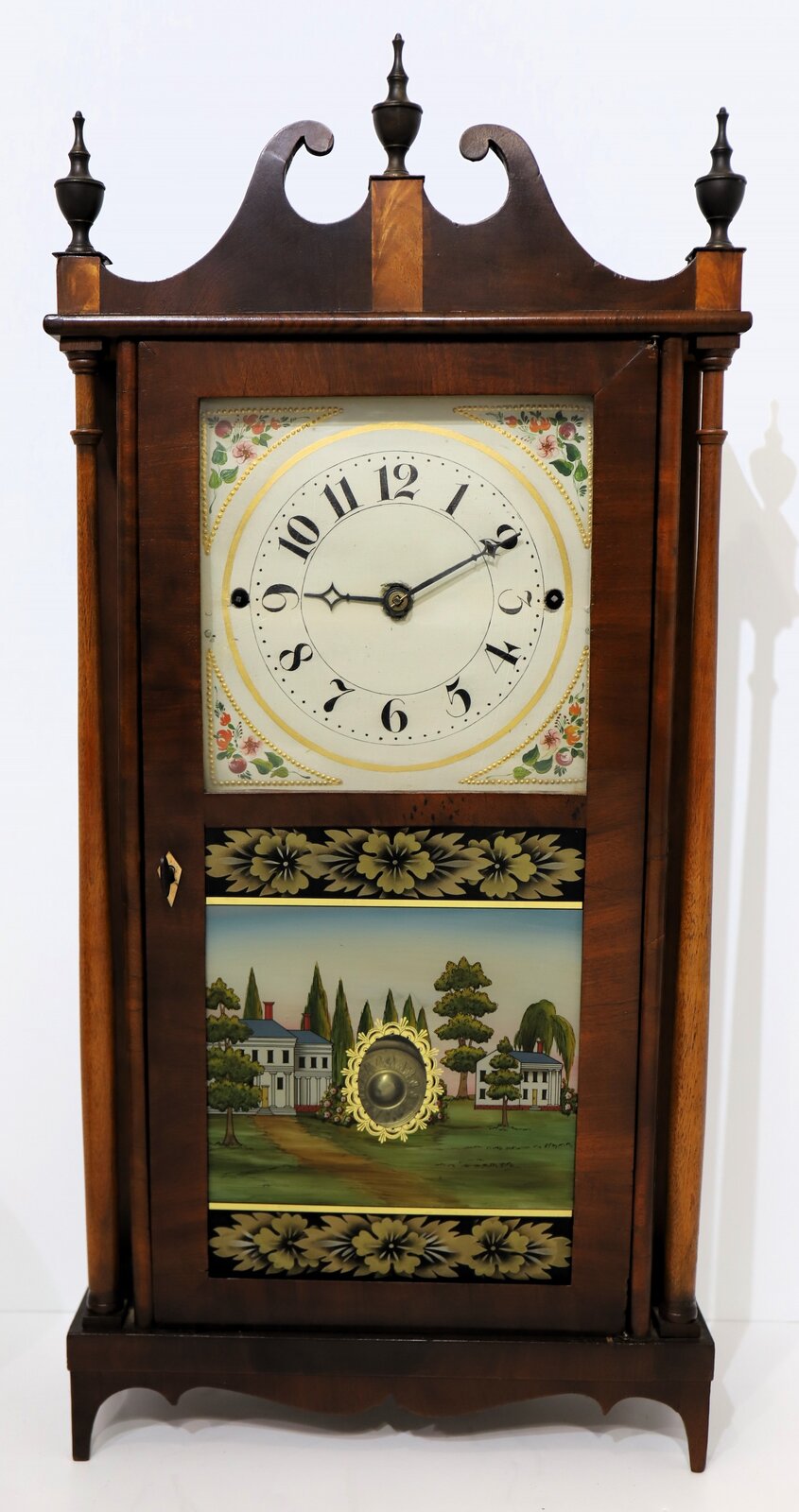 Ethel North miniature pillar & scroll, 1824-1831. — Antique Clocks Price Guide