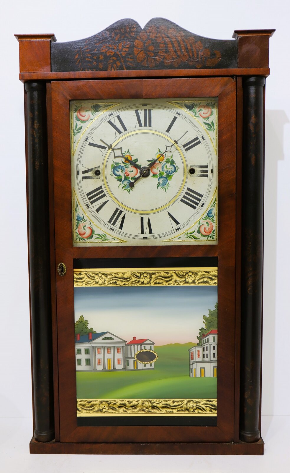 Edmund Wooding long drop shelf clock with Torrington movement,ca. 1835. — Antique Clocks Price Guide