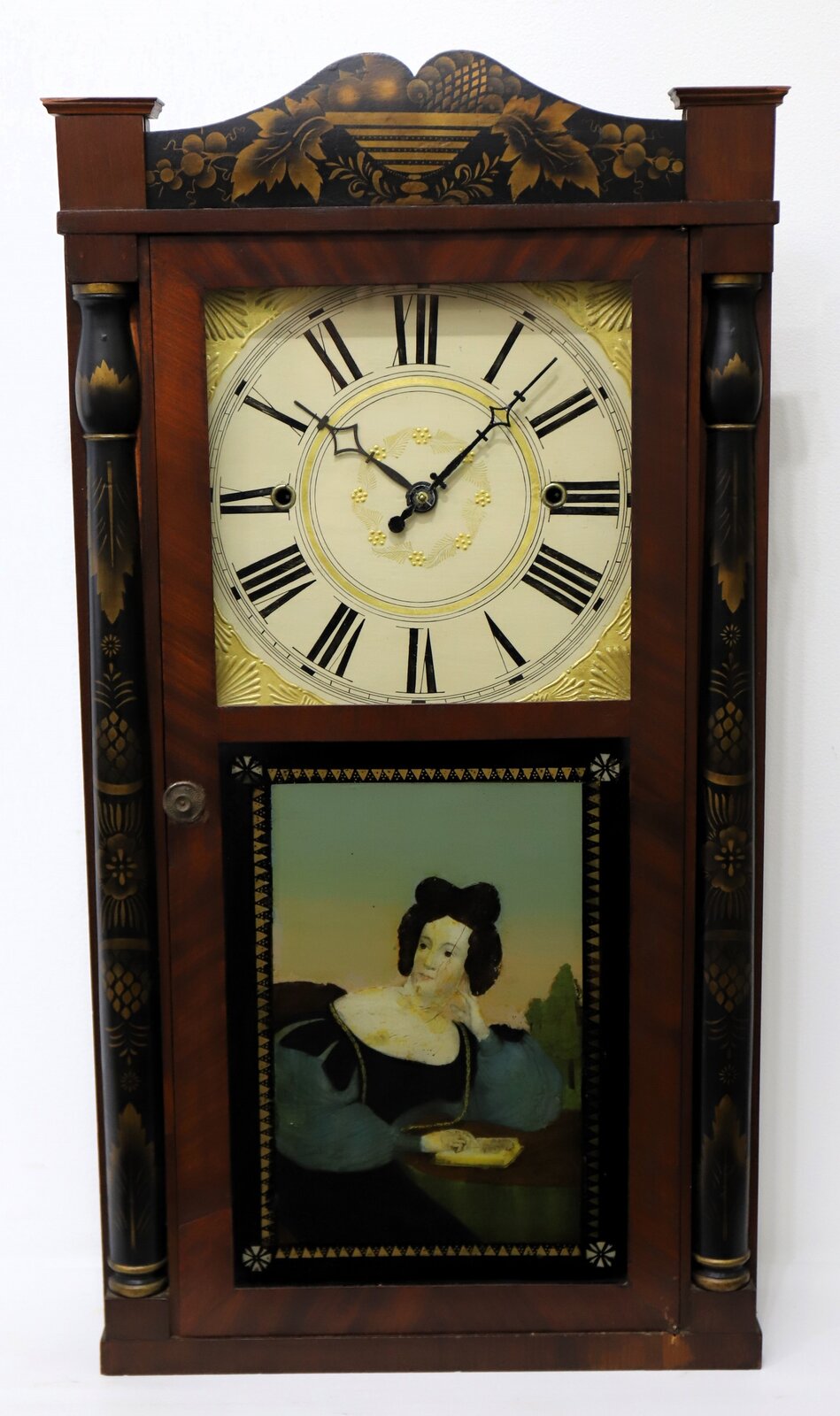 Isaac Packard long drop shelf clock, ca. 1830. — Antique Clocks Price Guide