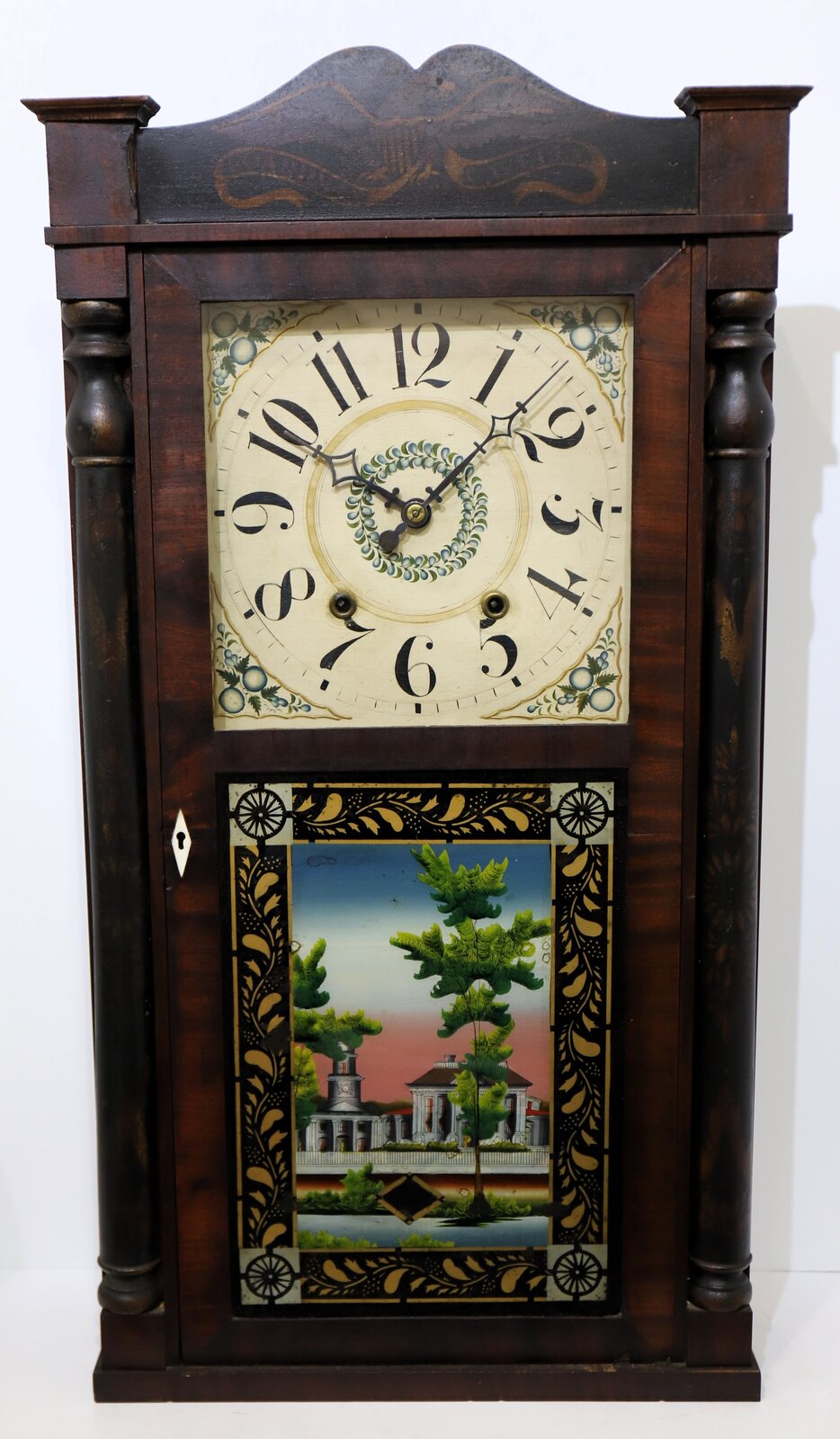 Boardman & Wells long-drop column & splat, 1832-1837. — Antique Clocks Price Guide