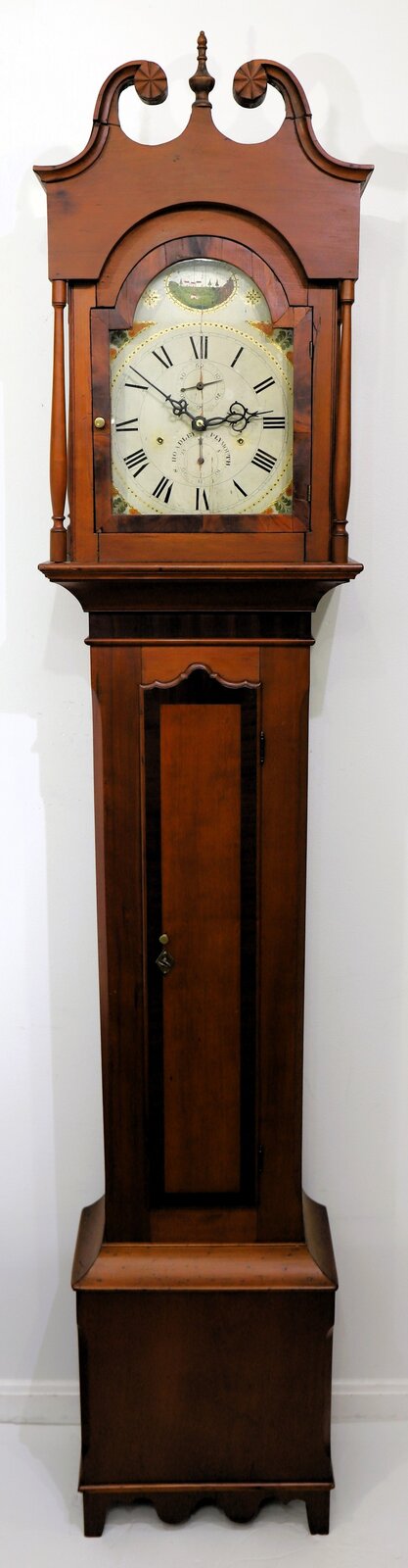 Elijah Warner tall case clock, ca. 1810-1829. — Antique Clocks Price Guide