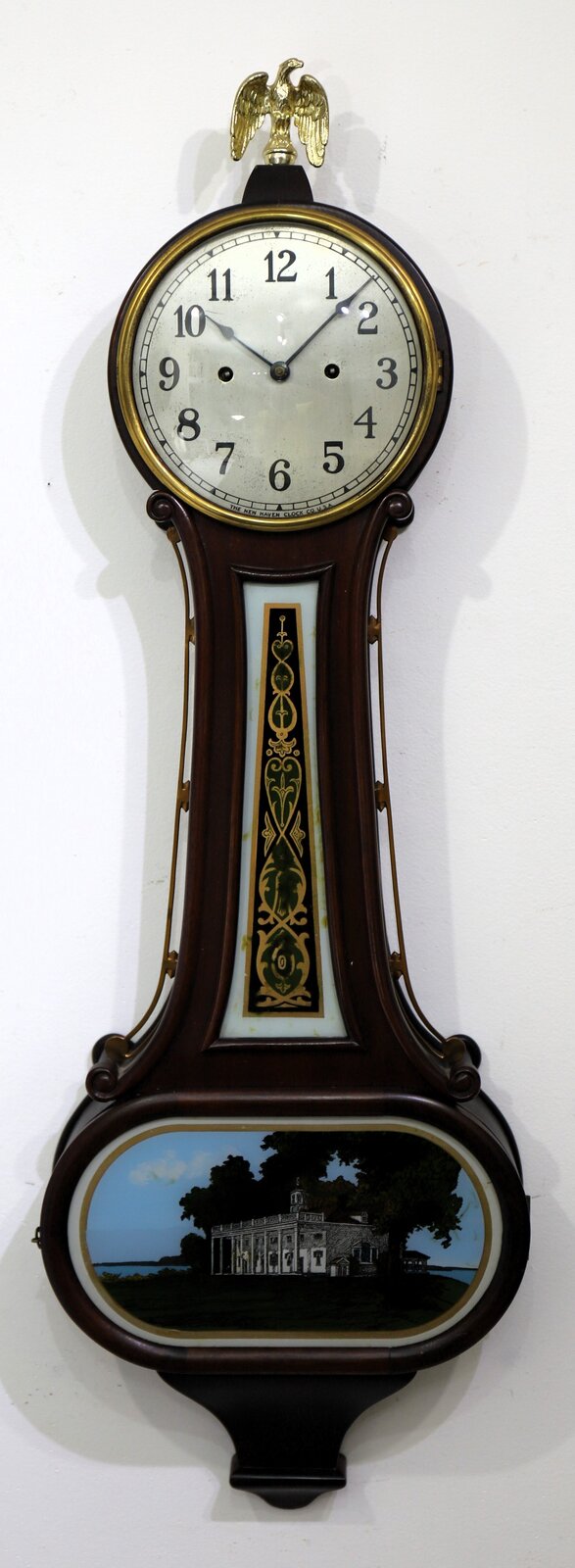 New Haven Clock Co. “Wilson” 30-day timepiece banjo,ca. 1920. — Antique Clocks Price Guide