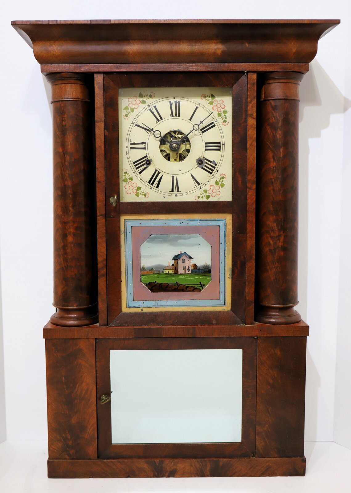 Clarke, Gilbert & Co. hollow column, ca. 1841. — Antique Clocks Price Guide