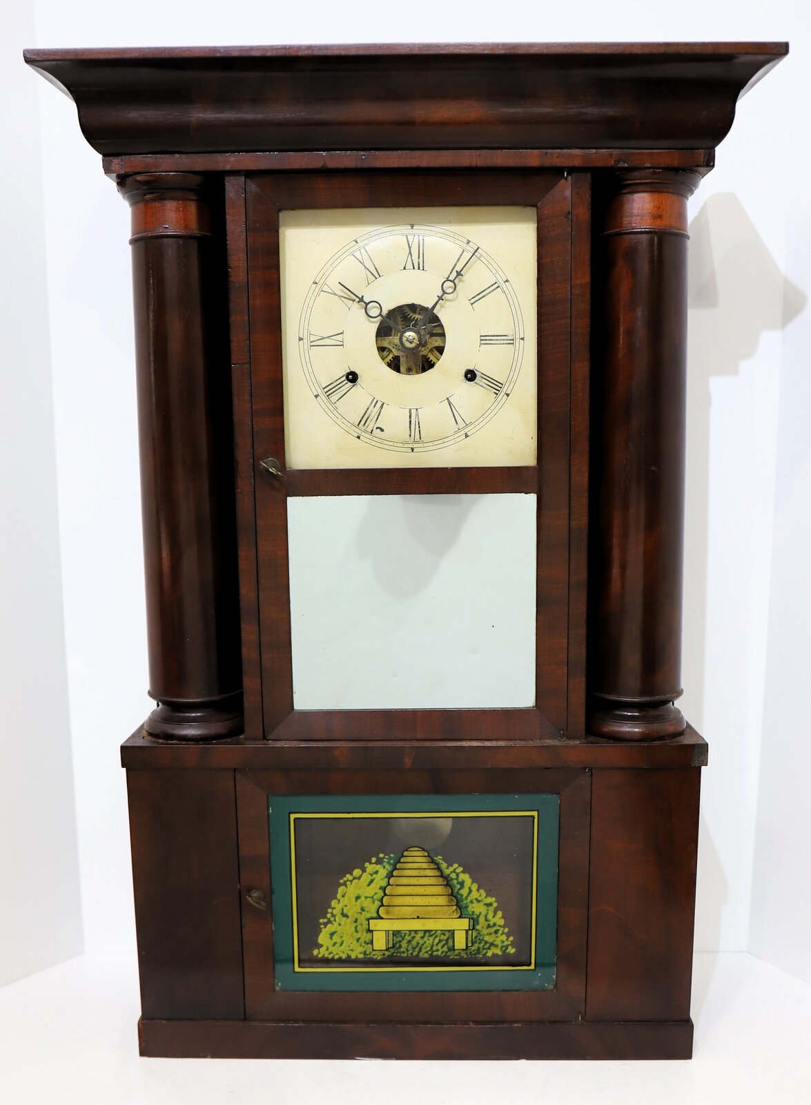 Wm. L. Gilbert hollow column, ca. 1850. — Antique Clocks Price Guide