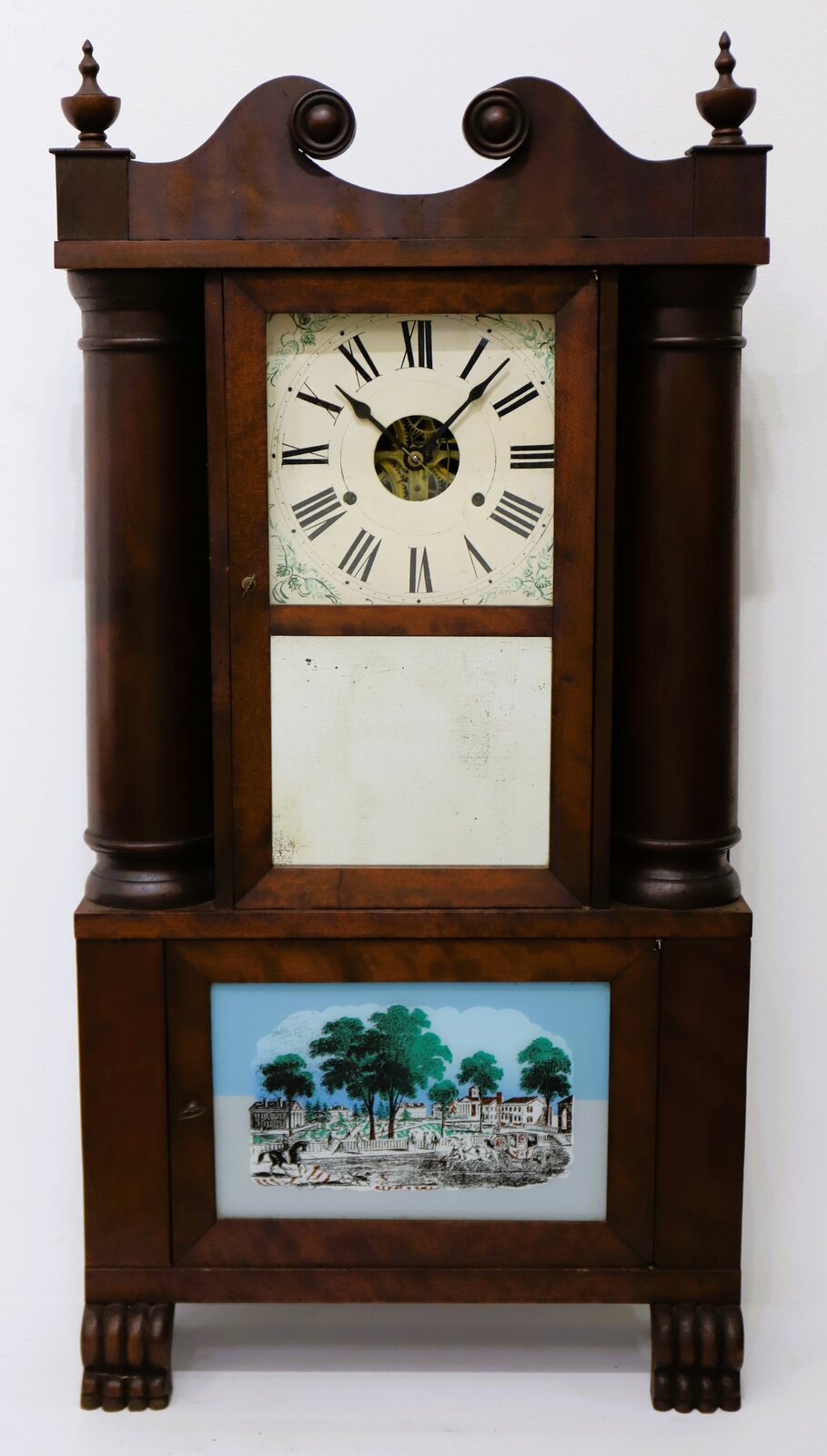 Hollow column clock, ca. 1840. — Antique Clocks Price Guide