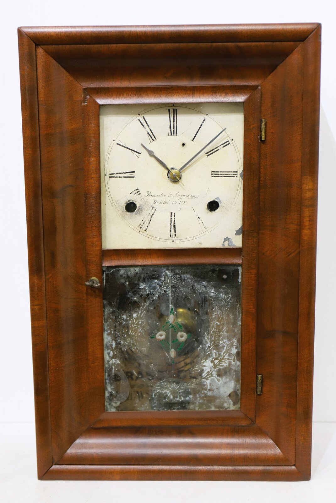 Brewster & Ingrahams miniature 30-hr OG, ca. 1845. — Antique Clocks Price Guide