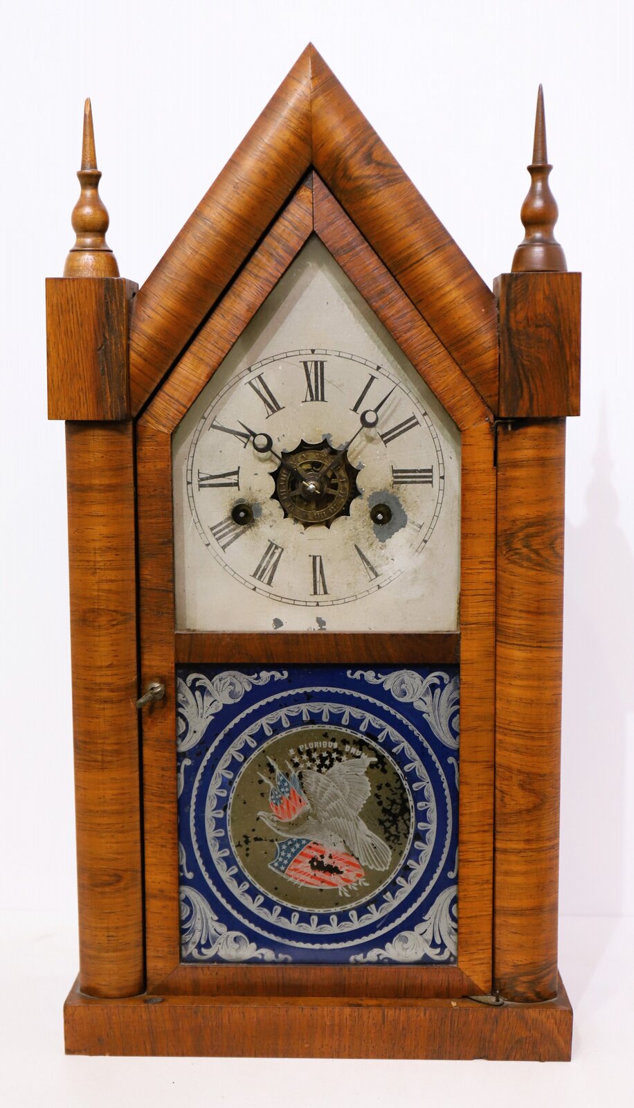 E N Welch Mfg. Co. “Sharp Gothic”, ca. 1860. — Antique Clocks Price Guide