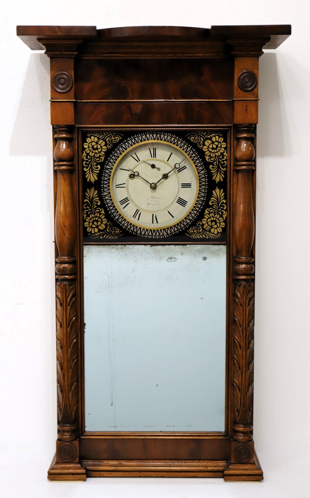 Asa Munger & Co. flat-top shelf clock, 1829-1833. — Antique Clocks Price Guide