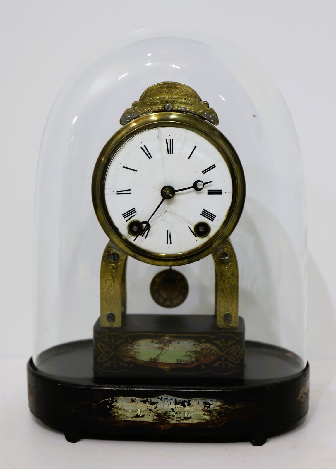 Terry Clock Co. miniature skeletonized timepiece, 1867-1880. — Antique Clocks Price Guide