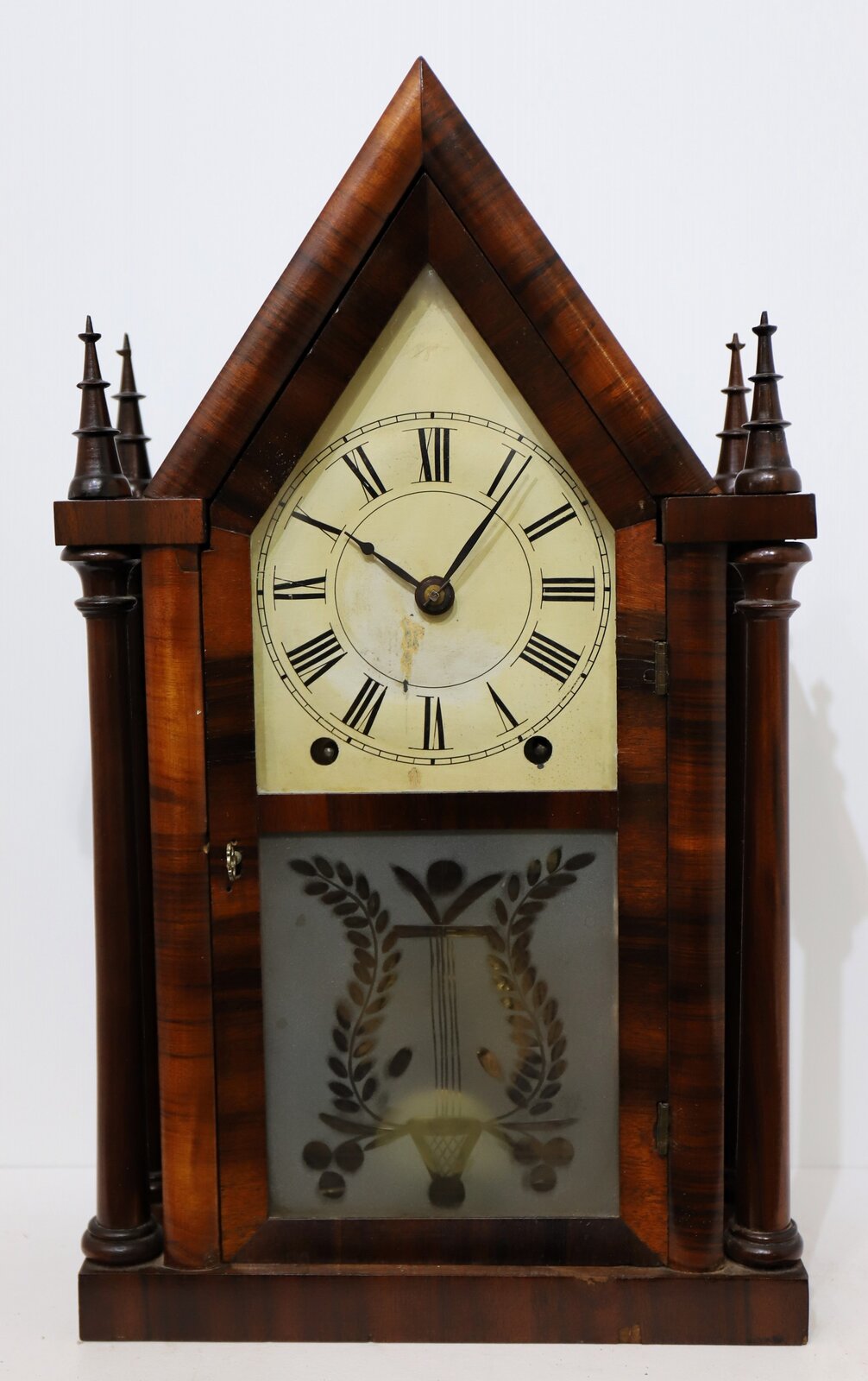 Brewster & Ingrahams four post steeple, 1843-1852. — Antique Clocks Price Guide