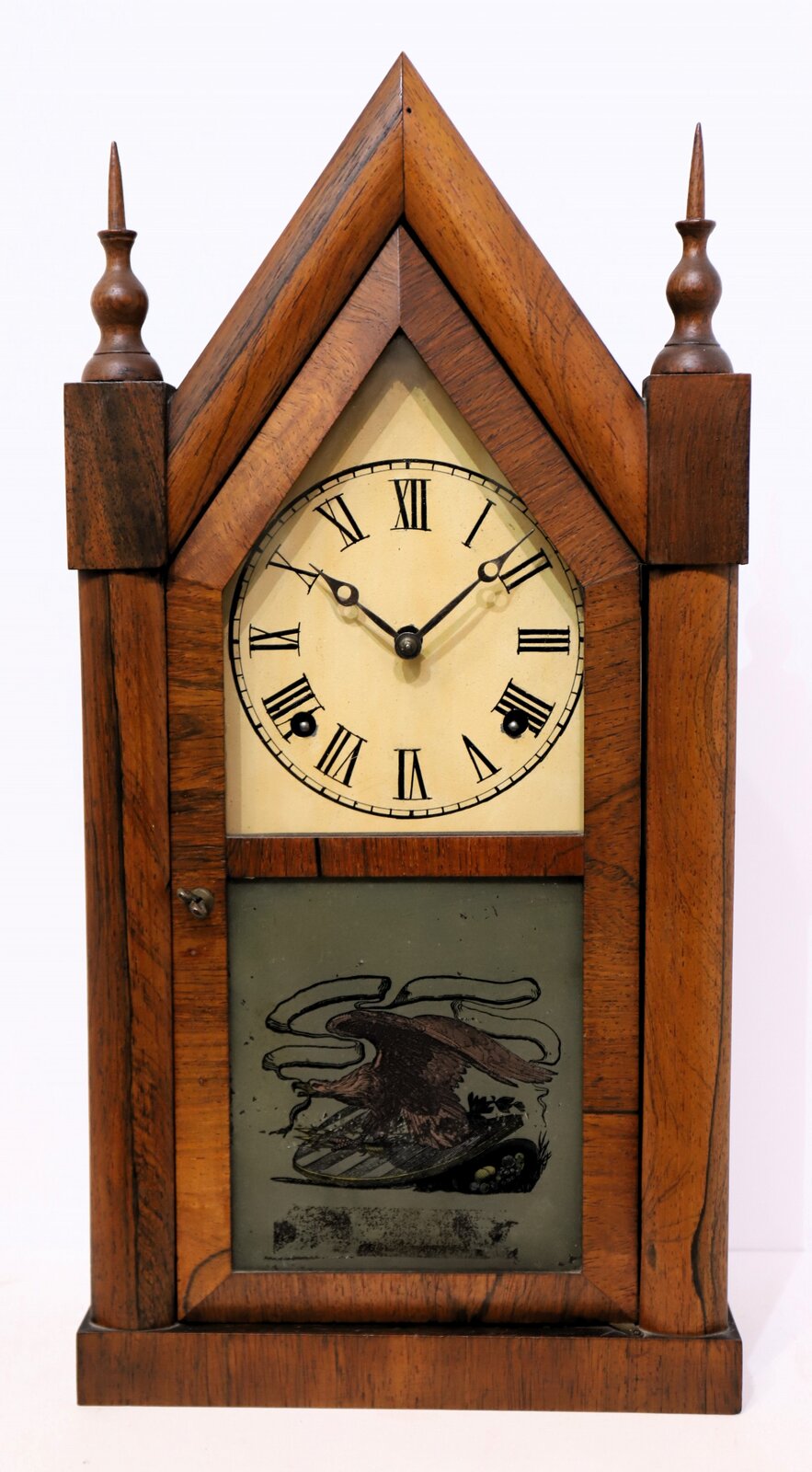Waterbury Clock Co. steeple, ca. 1860. — Antique Clocks Price Guide