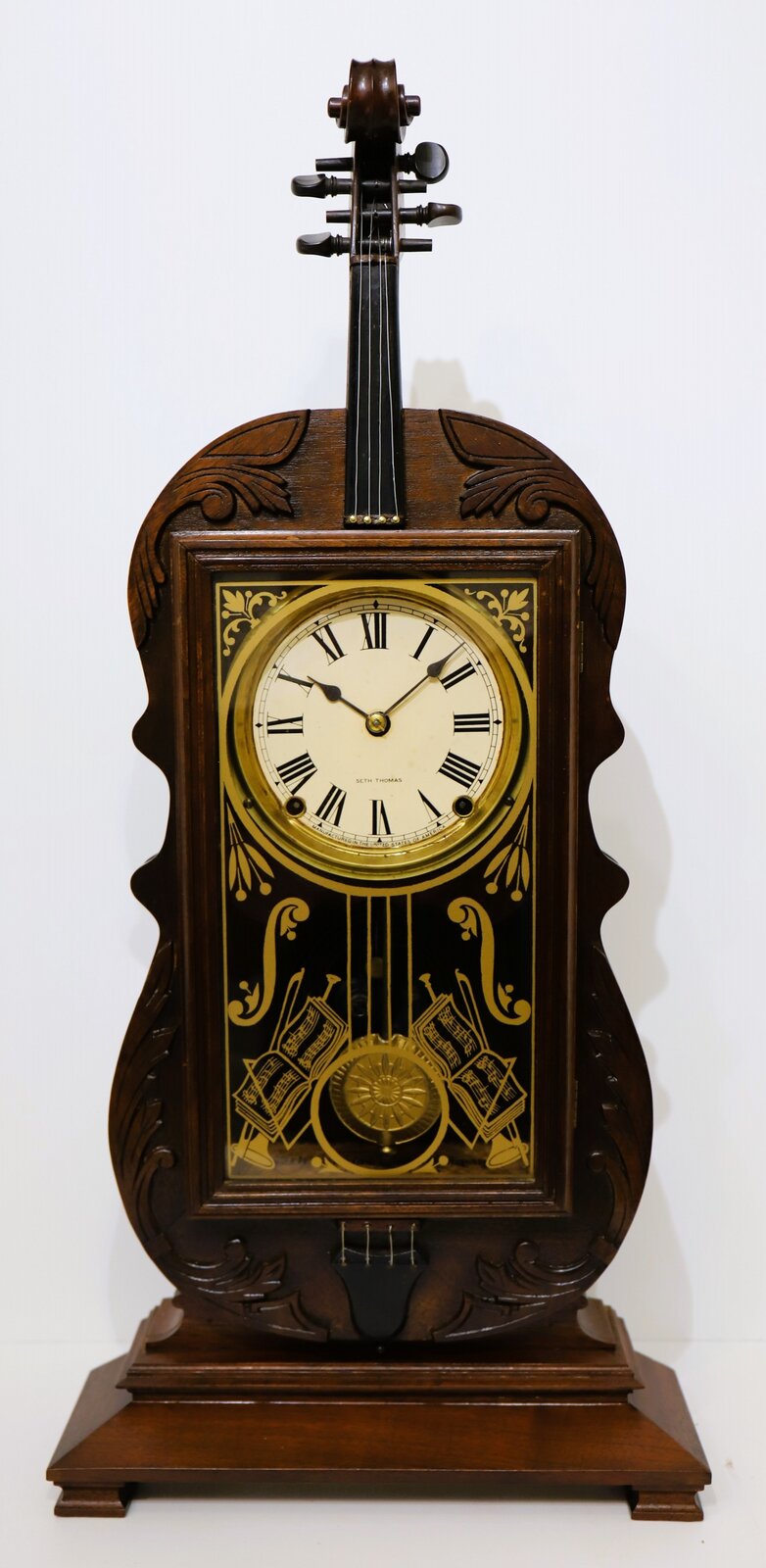 Seth Thomas “Violin” REPRODUCTION, ca. 1980. — Antique Clocks Price Guide