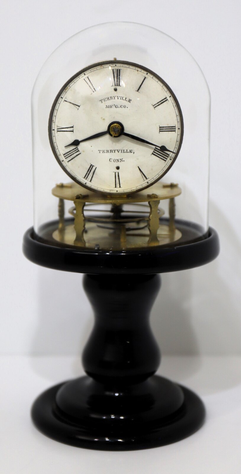 Terryville Manufacturing Co. candlestick clock, 1853–1860. — Antique Clocks Price Guide