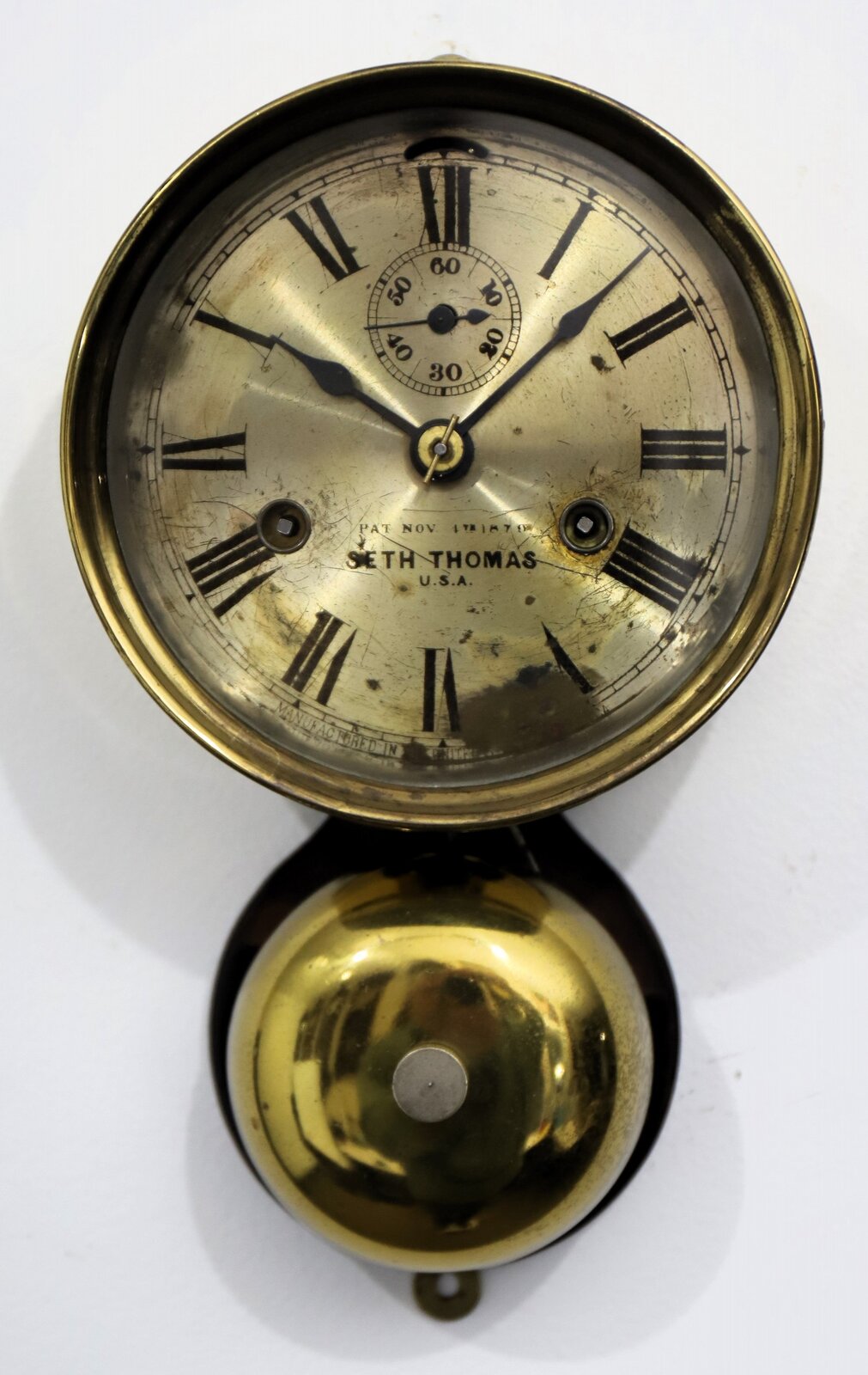 Seth Thomas Clock Co. “Ship’s Bell Lever”, ca. 1885. — Antique Clocks Price Guide
