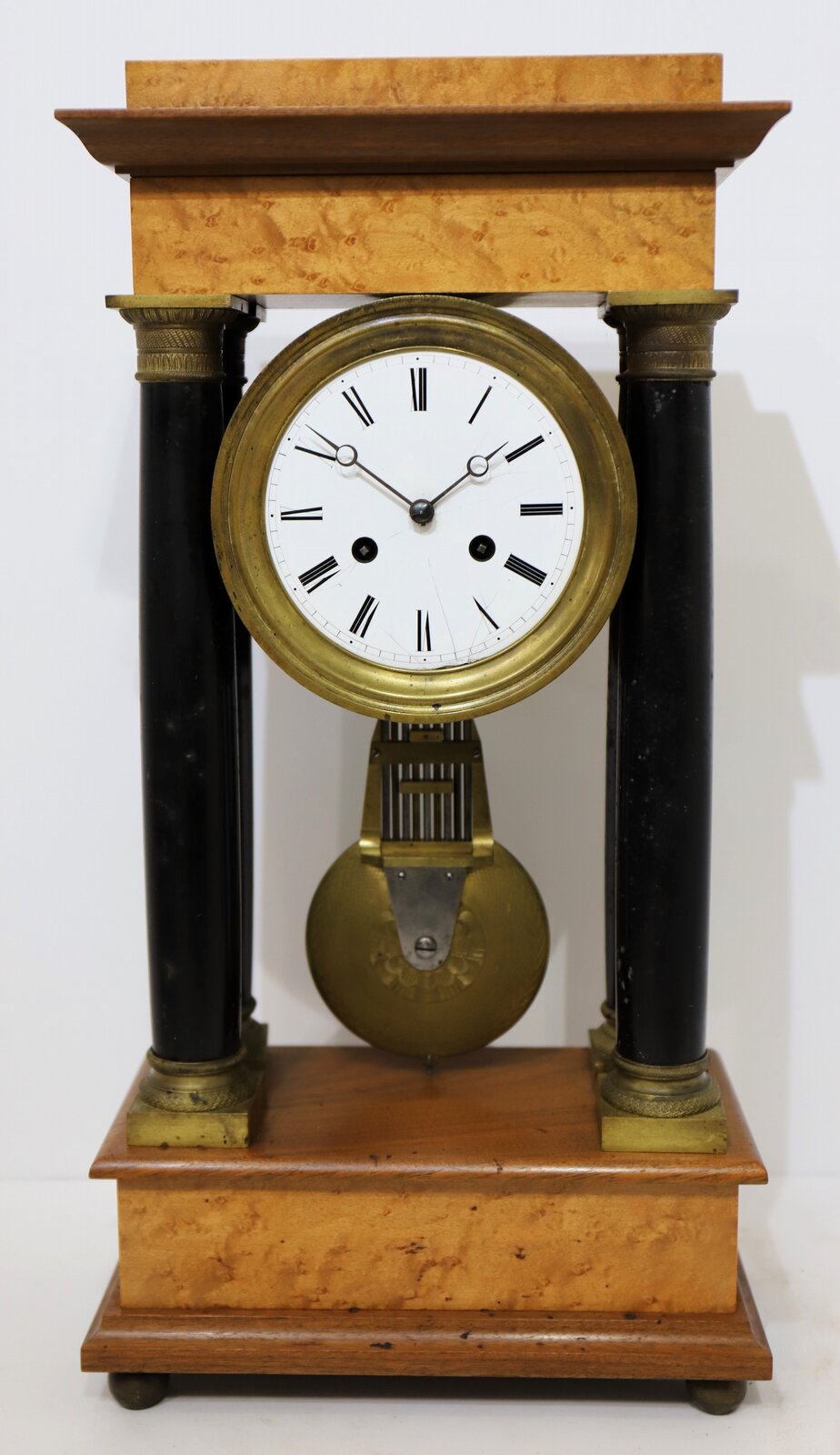 French portico clock, ca. 1880. — Antique Clocks Price Guide