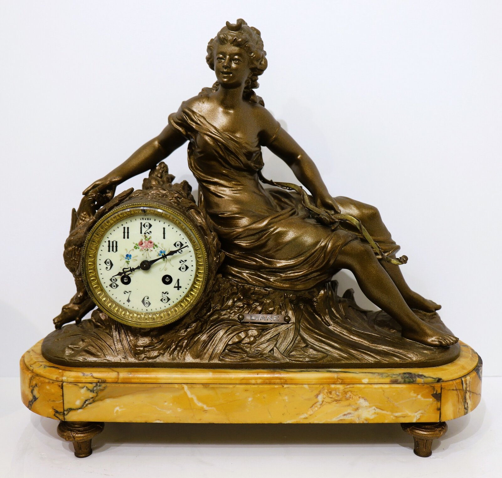 S. Marti figural shelf clock, ca. 1890. — Antique Clocks Price Guide