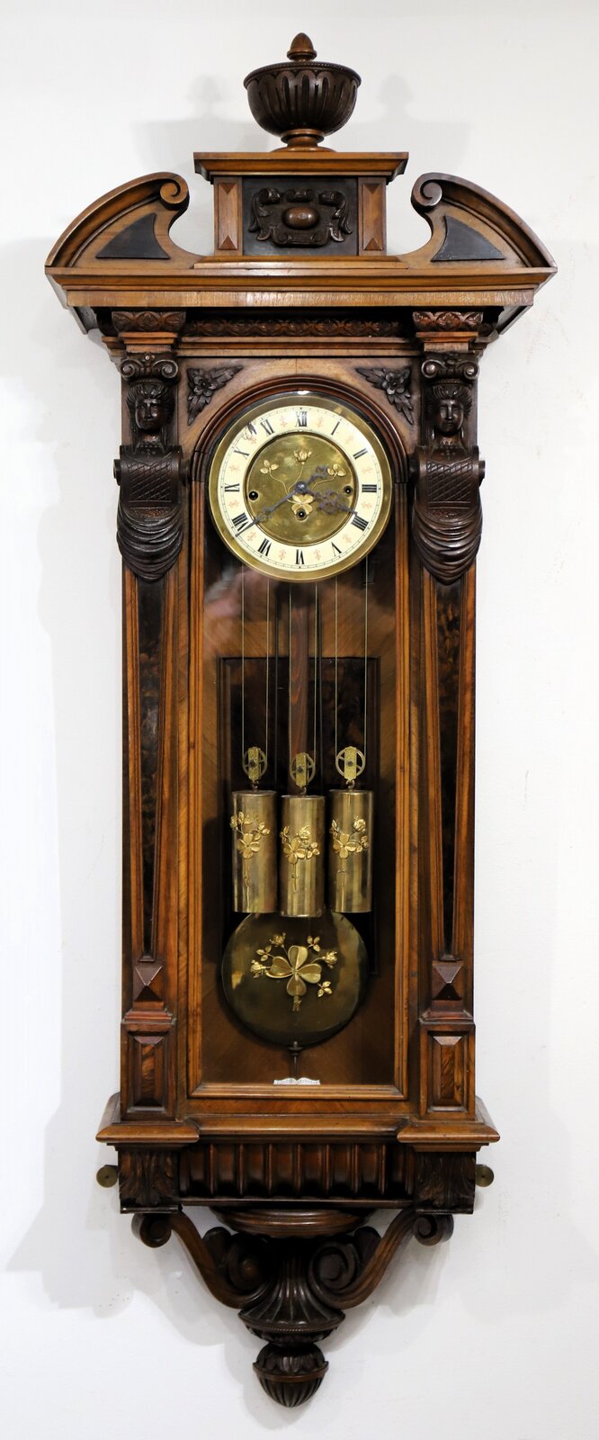 German Alt Deutsch three-weight grand sonnerie Vienna,ca. 1880. — Antique Clocks Price Guide