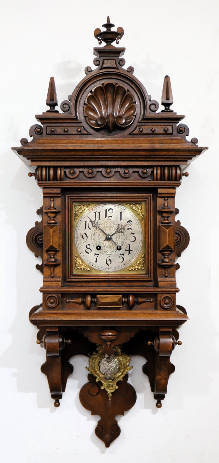 Lenzkirch open-well swinger, ca. 1920. — Antique Clocks Price Guide