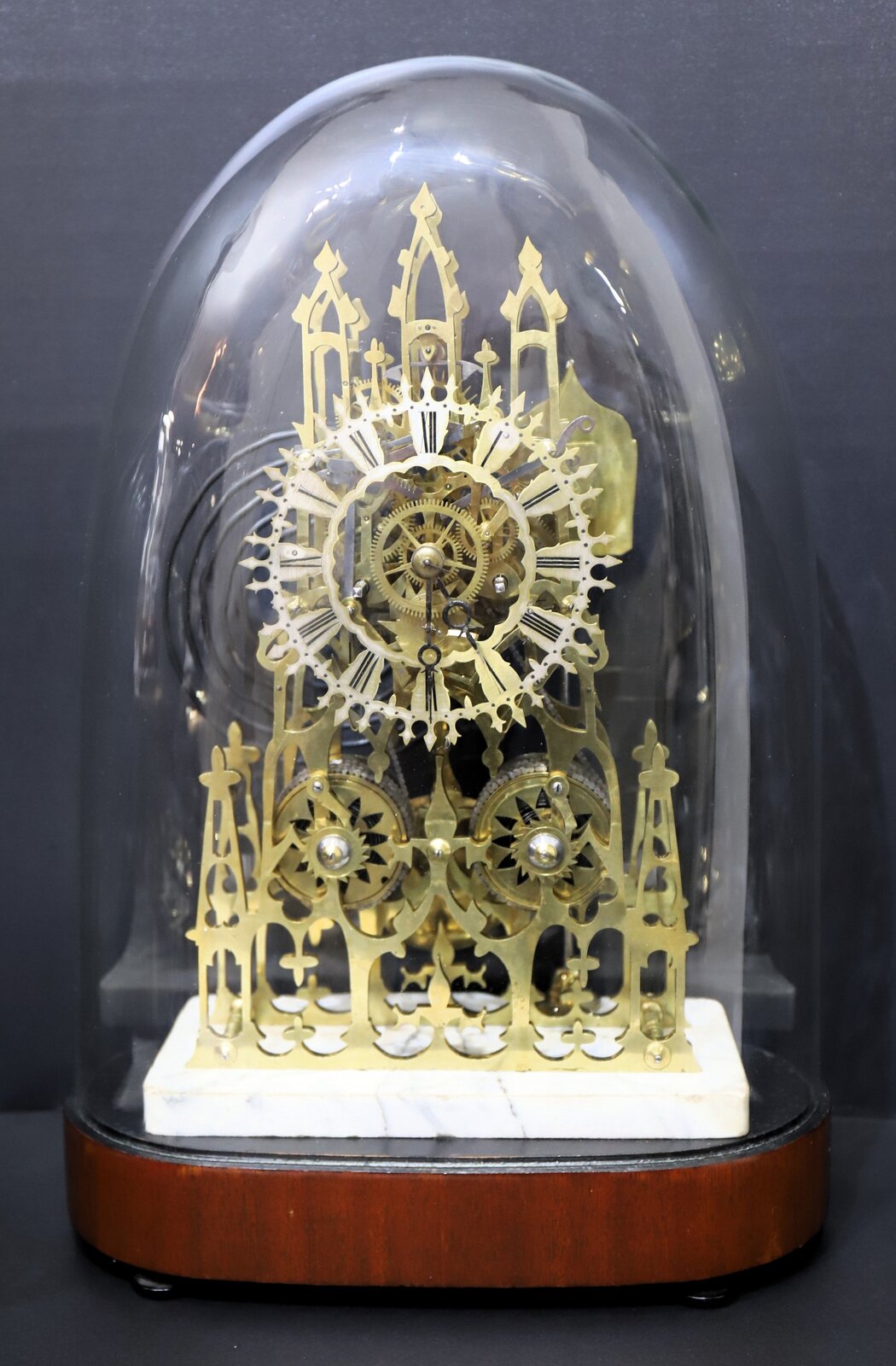 English double-fusee skeleton clock, ca. 1900. — Antique Clocks Price Guide