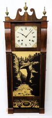 Joseph Ives New England mirror clock, ca. 1820.