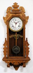 E. Ingraham Co. “Arctic” calendar wall clock,ca. 1896.