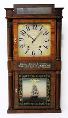 C. & N. Jerome 30-hour shelf clock, 1834-1839.