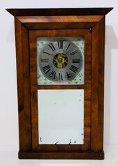 E.C. Brewster & Co. spring-driven shelf clock, 1840–1843.