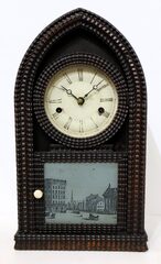 Forestville Mfg. Co. miniature ripple-front round gothic, 1842-1849.