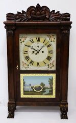 Spencer, Hotchkiss & Co. Salem Bridge shelf clock, 1829-1832.