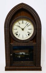 EN Welch Co. ripple-front round gothic, ca. 1860.
