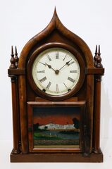 EC Brewster & Son four-post round gothic (onion top), 1855-1859.