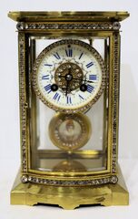 Vincenti & Cie jeweled crystal regulator, ca. 1860.