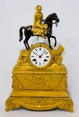 Japy Freres gilded Napolean figural,ca. 1890.