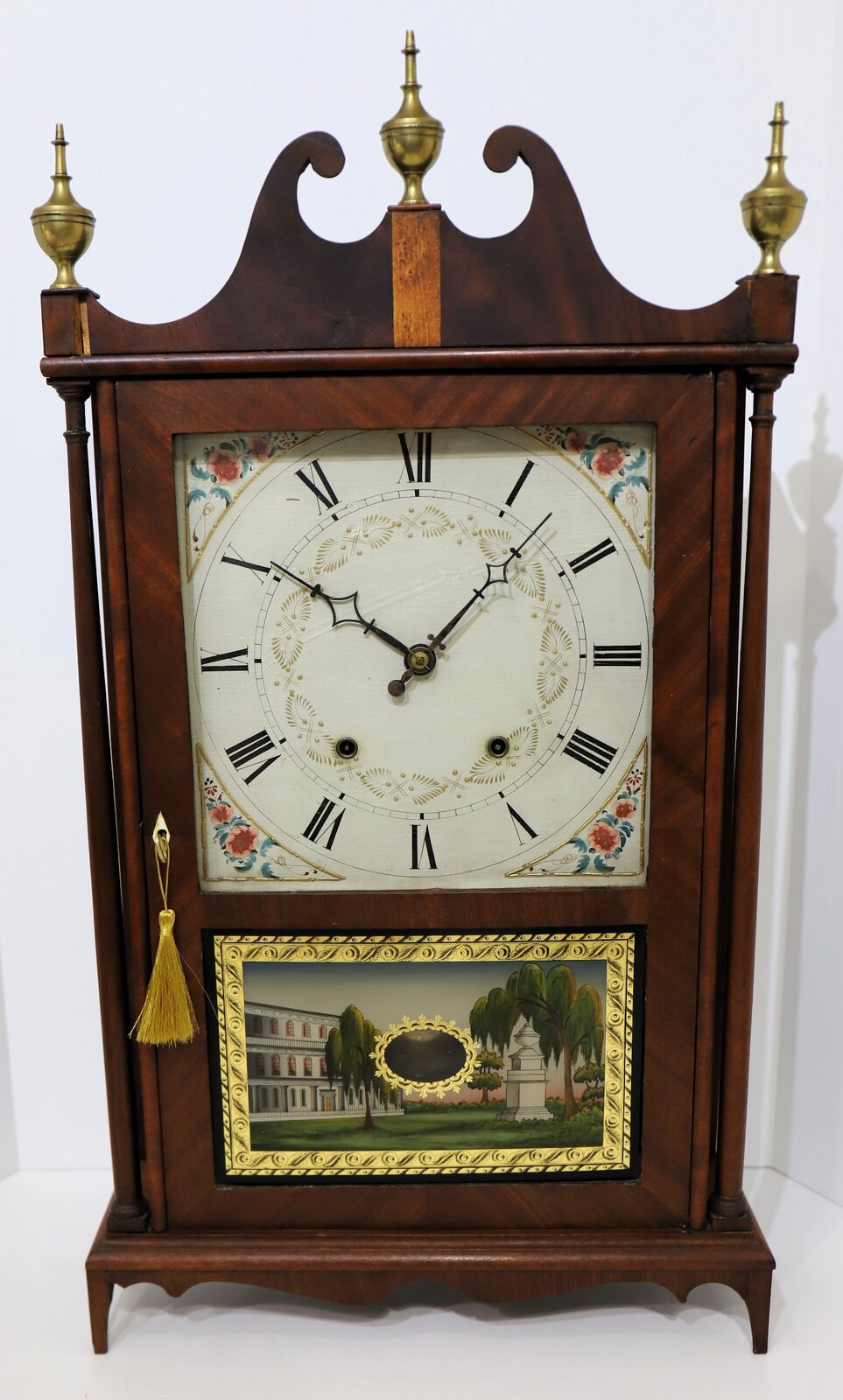 Eli Terry & Son pillar & scroll, 1831-1833. — Antique Clocks Price Guide