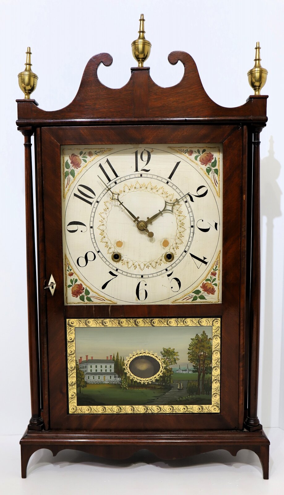 E. Terry & Sons pillar & scroll, 1823-1831. — Antique Clocks Price Guide