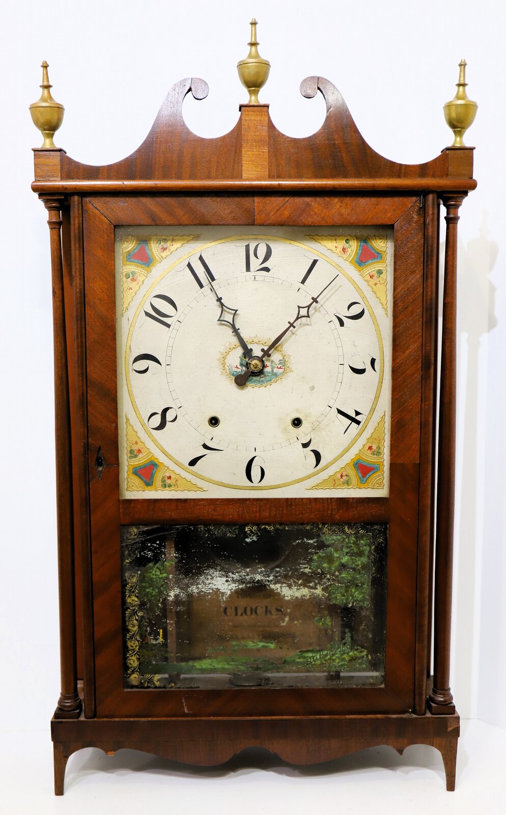 Mark Leavenworth pillar & scroll, 1820-1824. — Antique Clocks Price Guide